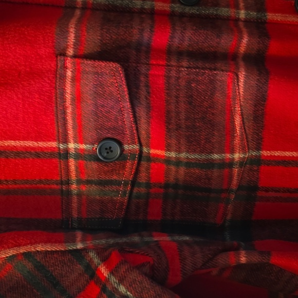 A.N.A BRAND WOMEN'S PLUS SIZE RED PLAID FRONT BUTTON JACKET COAT SIZE 0X - Picture 3 of 16